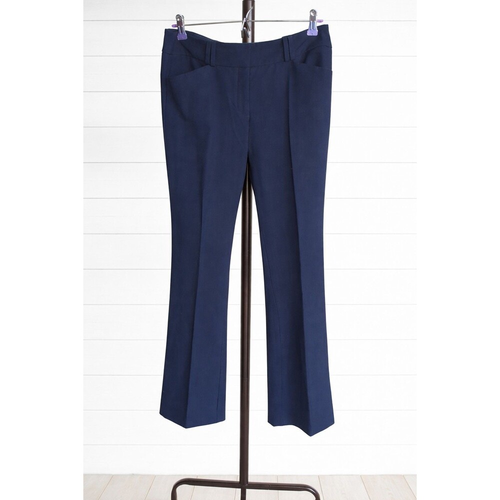 Alfani Women's Blue Boot Cut High Waisted Dress Pant 6